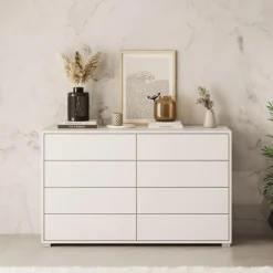 Meubella - Ladekast Gideon 2 - Wit - 120 cm