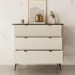 Meubella - Ladekast Mace - Beige - 90 cm