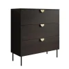 Meubella - Ladekast Monor - Zwart eiken - 100 cm