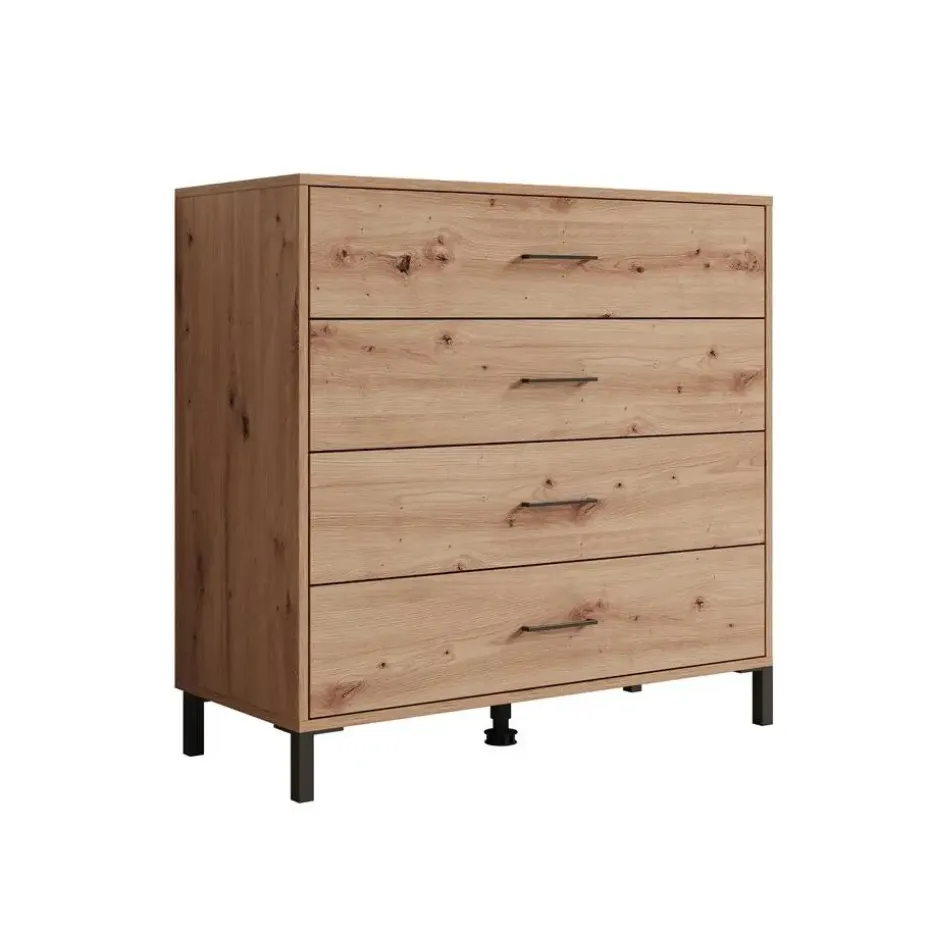Meubella - Ladekast Vidor - Eiken - 93 cm