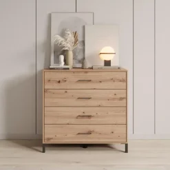 Meubella - Ladekast Vidor - Eiken - 93 cm