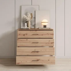 Meubella - Ladekast Vidor - Eiken - 93 cm