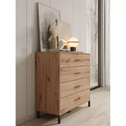 Meubella - Ladekast Vidor - Eiken - 93 cm