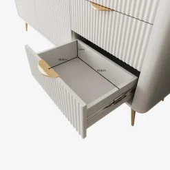 Meubella - Lima - Dressoir - Wit - 163 cm