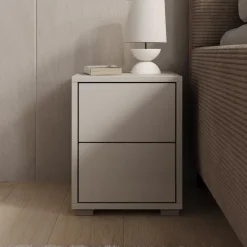 Meubella - Nachtkastje Gideon - Beige - 30 cm