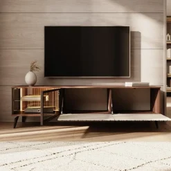 Meubella - Riverhead - TV-Meubel - Beige/Eiken - 180 cm
