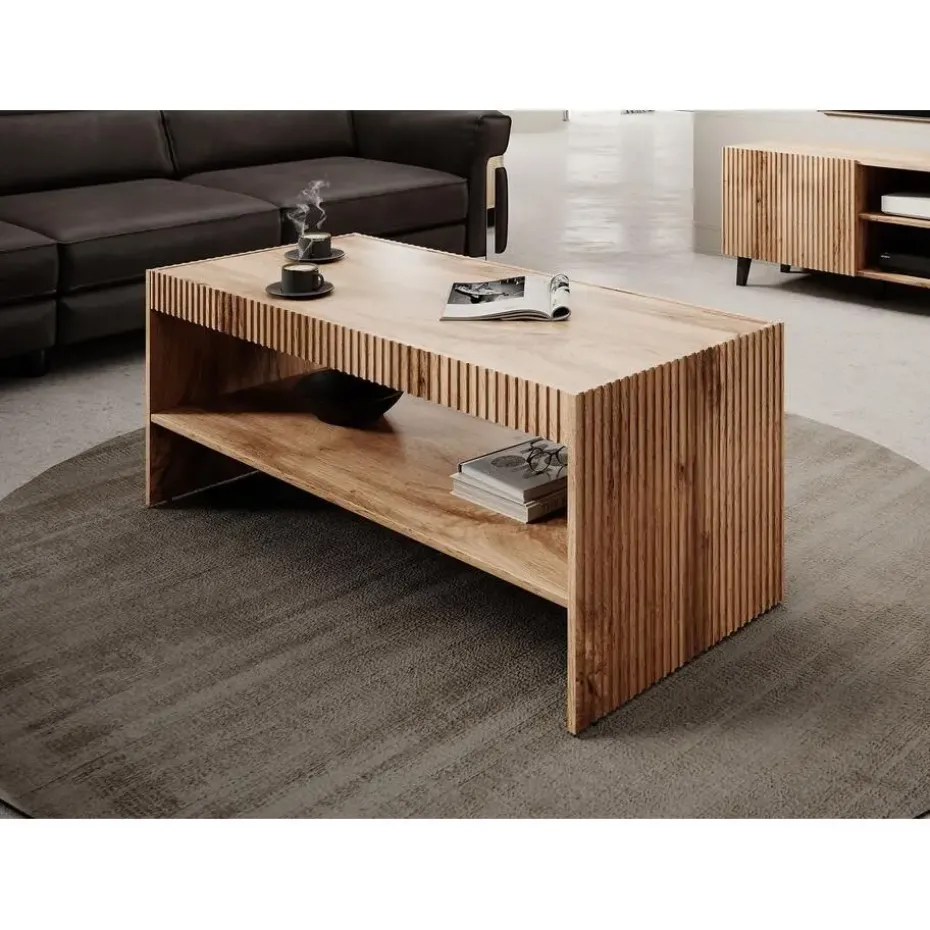 Meubella - Salontafel Vintar - Eiken - 120 cm
