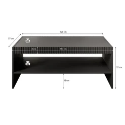 Meubella - Salontafel Vintar - Eiken - 120 cm