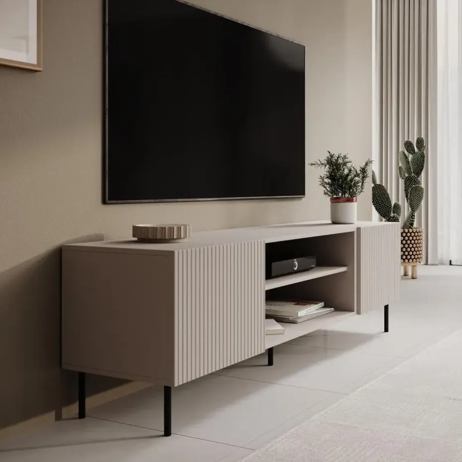 Meubella - TV-Meubel Alex - Beige - 181 cm