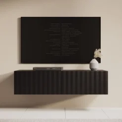 Meubella - TV-Meubel Angelina - Zwart - 128 cm