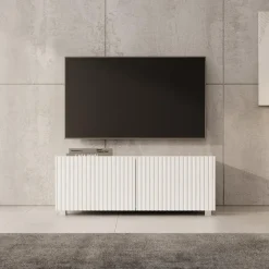Meubella - TV-Meubel Kenderes - Wit - 100 cm