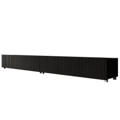 Meubella - TV-Meubel Kenderes - Zwart - 300 cm