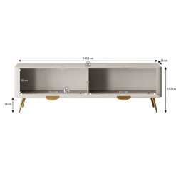 Meubella - TV-Meubel Lima - Beige - 163 cm