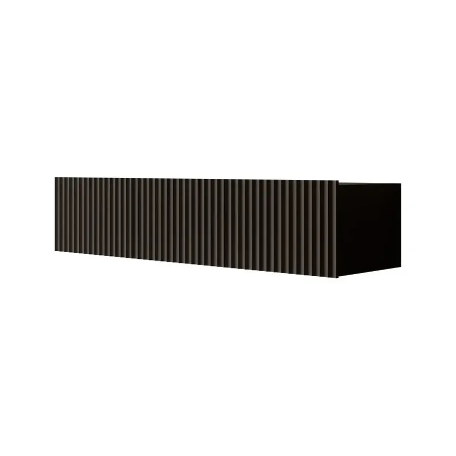Meubella - TV-Meubel Pepinos - Mat zwart - 150 cm