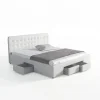Meubella - Tweepersoonsbed Milo - Wit - 180x200 cm