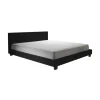 Meubella - Tweepersoonsbed George - Zwart - 140x200 cm