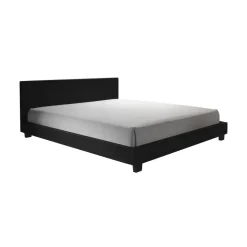 Meubella - Tweepersoonsbed George - Zwart - 140x200 cm