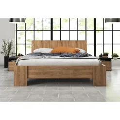 Meubella - Tweepersoonsbed Monaco - Eiken - 160x200 cm