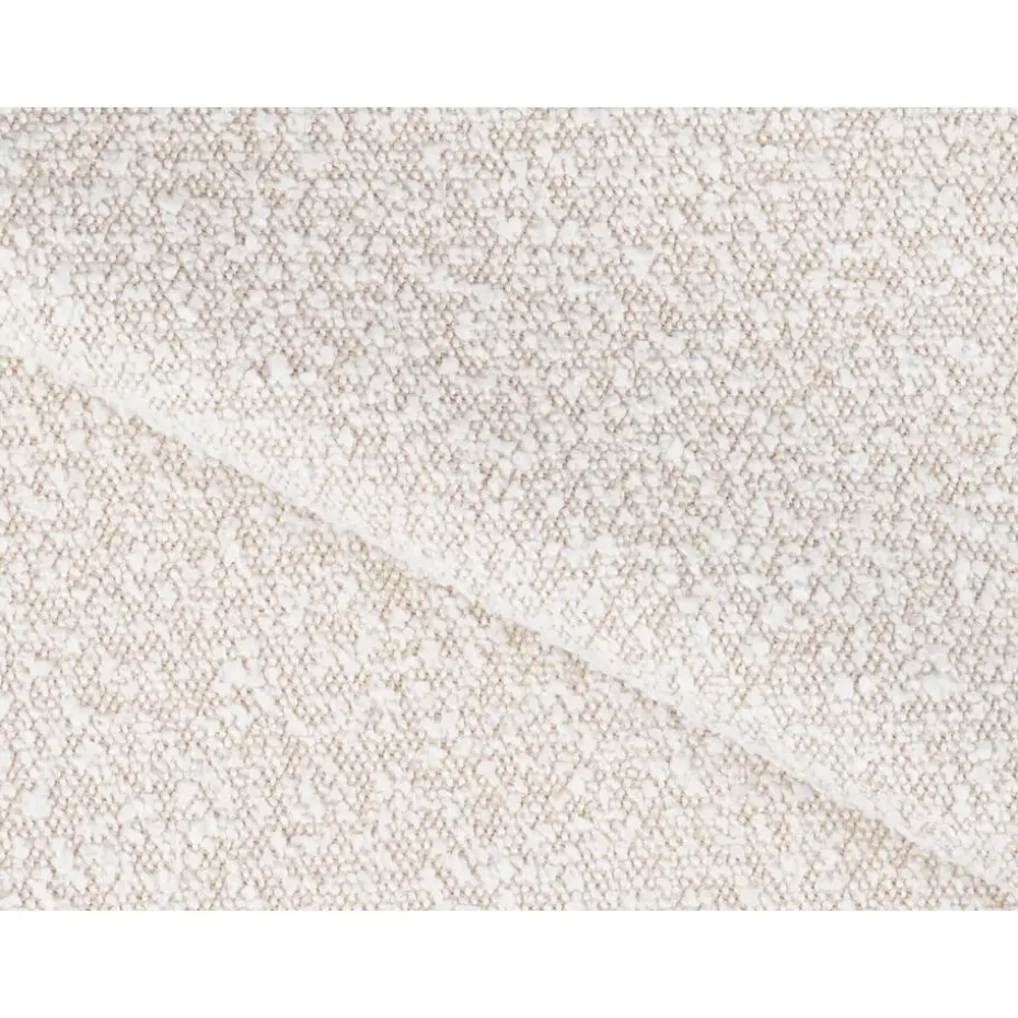 Meubella - Tweepersoonsbed Excalibur - Beige teddystof - 140x200 cm