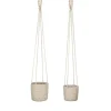 Mica Decorations Atlantic Mand voor Planten Set van 2 - Ø16 cm - Crème