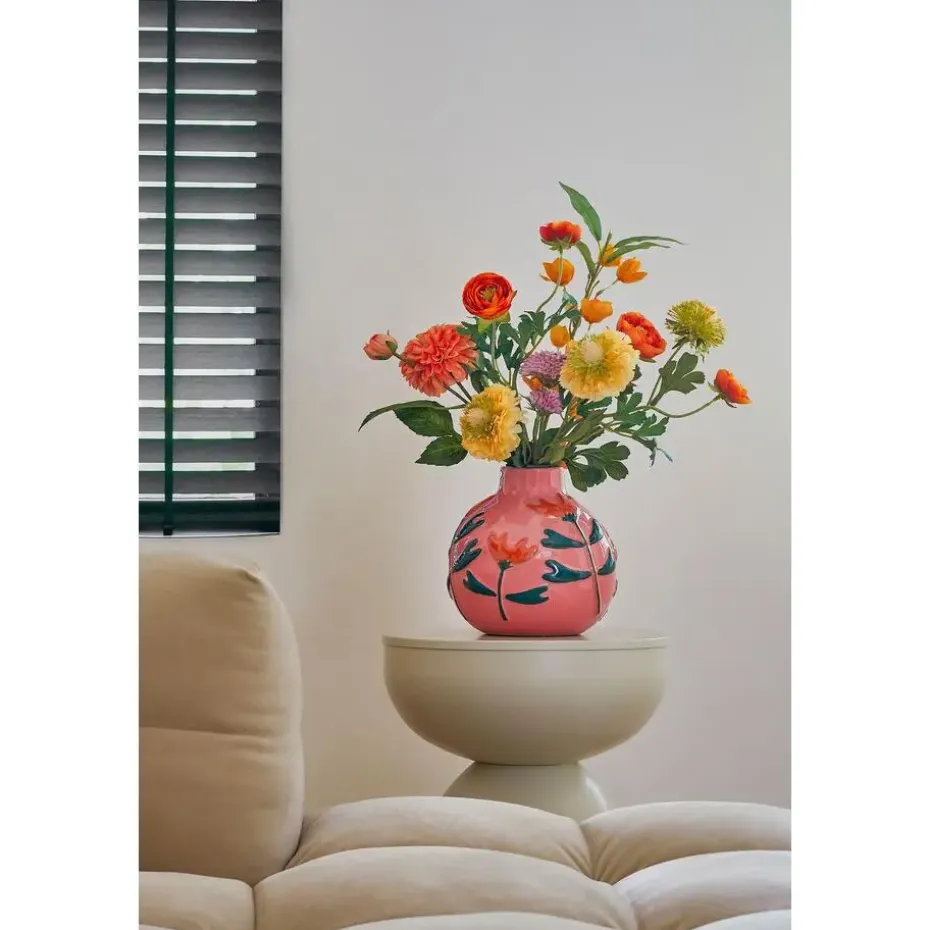Mica Decorations Ava Vaas - H20 x Ø20 cm - Keramiek - Roze
