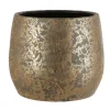 Mica Decorations Bloempot - goudkleurig - keramiek - 25 cm
