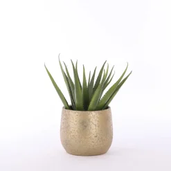 Mica Decorations Bloempot - goudkleurig - keramiek - 25 cm