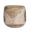 Mica Decorations Bloempot - hout - voor binnen en buiten - 31 cm