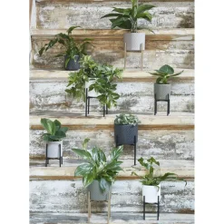 Mica Decorations Bloempot - wit - keramiek - D26 x H28 cm