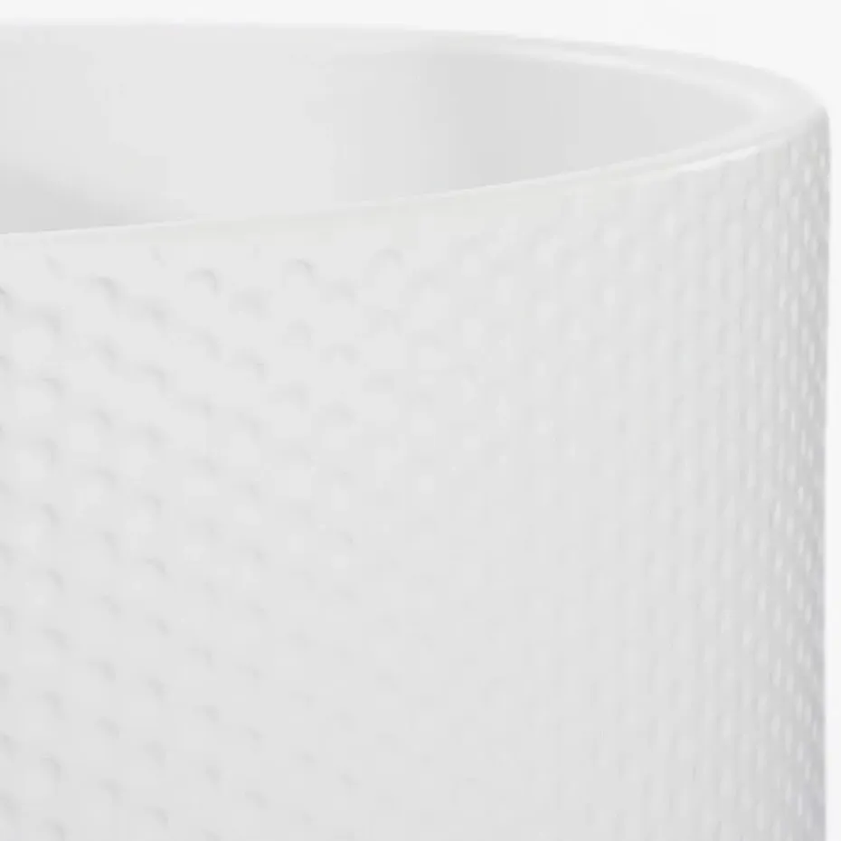 Mica Decorations Bloempot - wit - keramiek - D14 x H13 cm