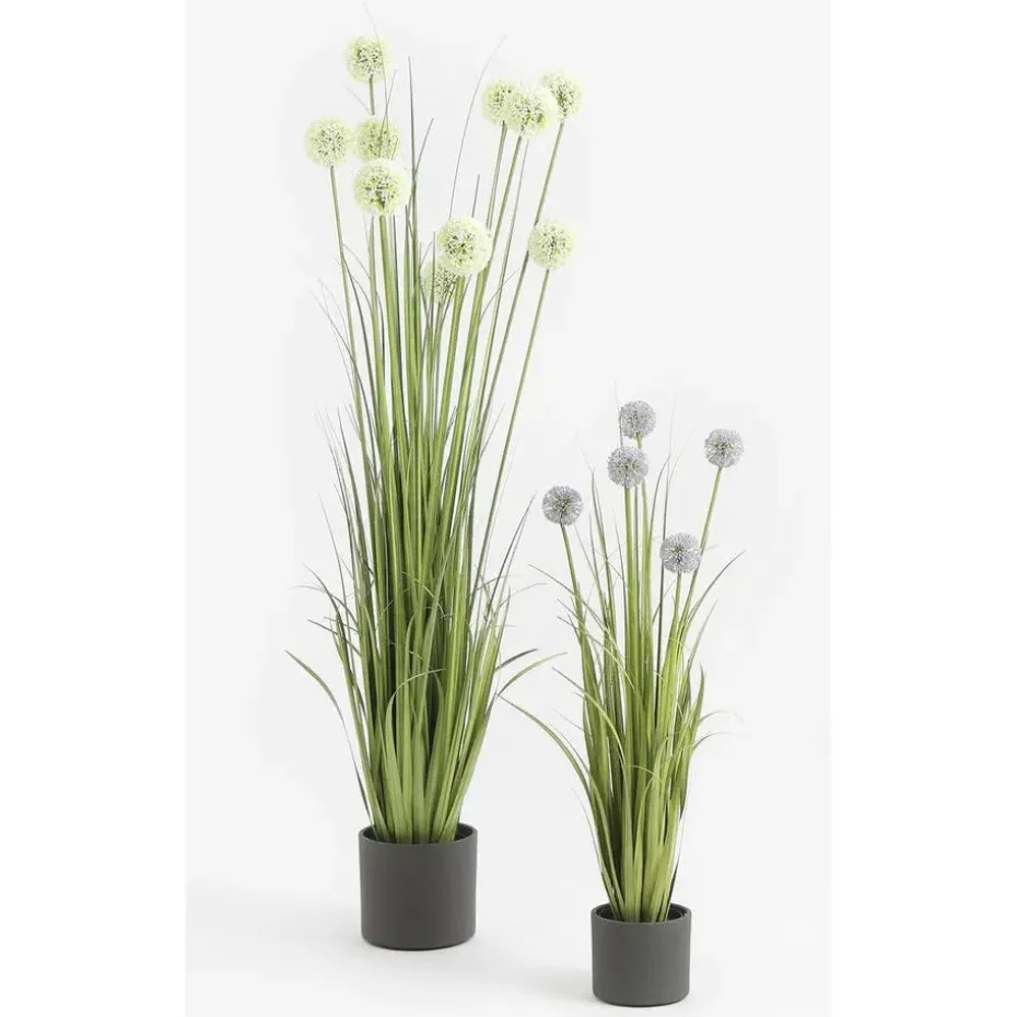 Mica Decorations Bloempot - donkergrijs - mat - keramiek - 23 x 21 cm