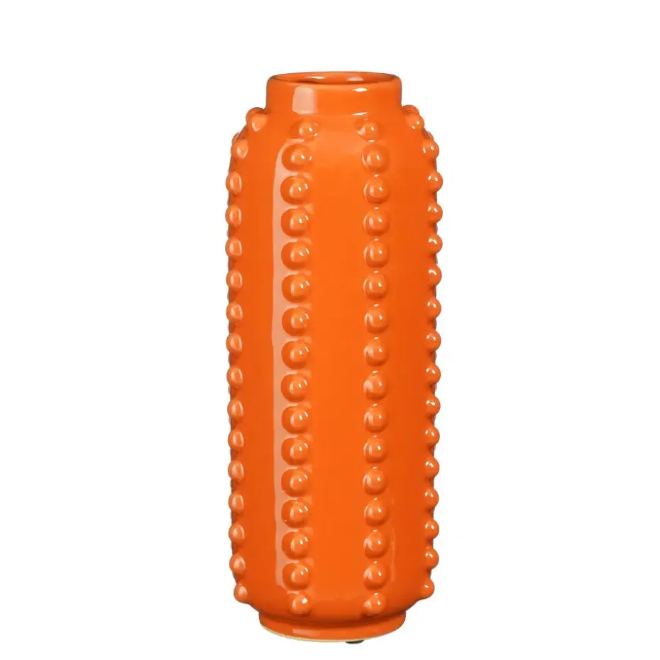 Mica Decorations Boaz Vaas - H30 x Ø11 cm - Keramiek - Oranje