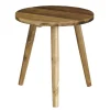 Mica Decorations Bold Bijzettafel - Ø33 cm - Gerecycled Hout - Bruin