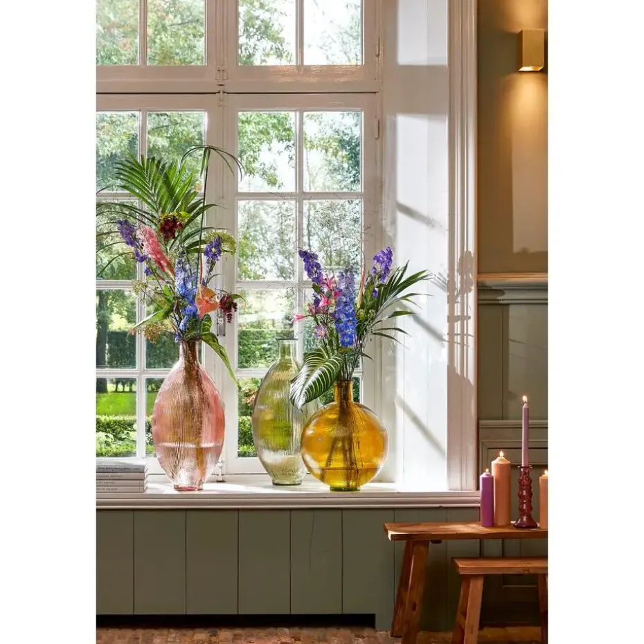 Mica Decorations Bold Houten Krukje - L38 cm - Gerecycled Hout