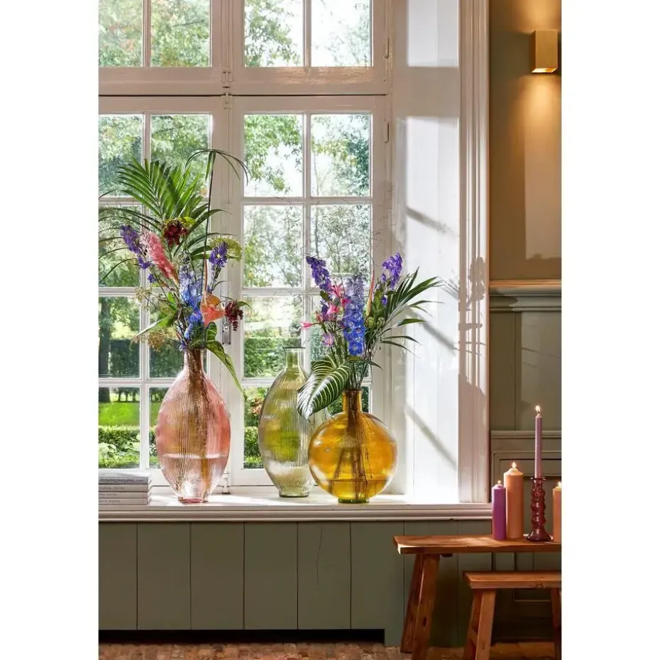 Mica Decorations Bold Houten Krukje - L38 cm - Gerecycled Hout