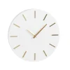 Mica Decorations Brixen Wandklok - Ø35,5 cm - Wit