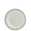 Mica Decorations Corfu Ontbijtbord - H2,5 x Ø21 cm - Keramiek - Grijs
