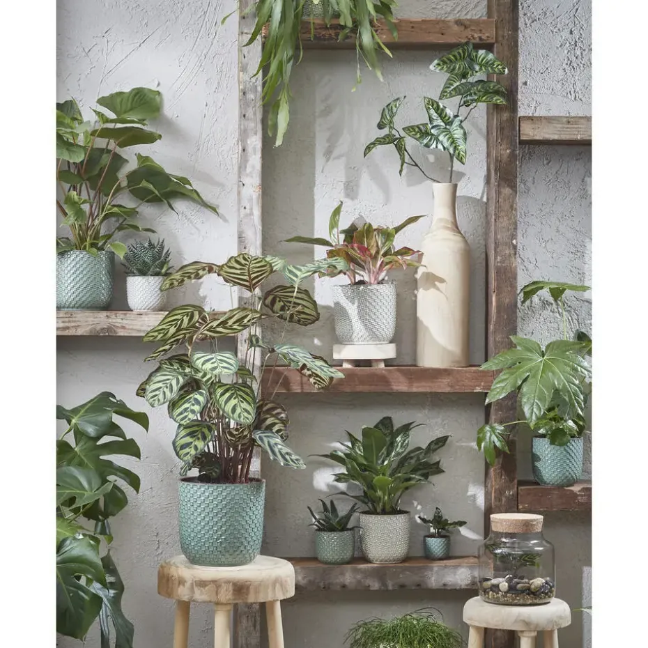 Mica Decorations Daan Bloempot - H17,5 x Ø19 cm - Groen