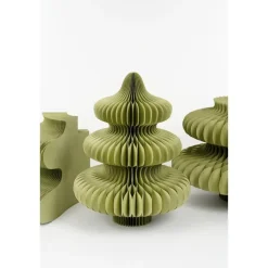 Mica Decorations Decoratie Kerstboom - H212 x Ø148 cm - Papier - Groen