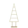 Mica Decorations Decoratie Kerstboom - L34 x B12 x H90 cm - IJzer - Goud