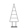 Mica Decorations Decoratie Kerstboom - L34 x B12 x H90 cm - IJzer - Zwart
