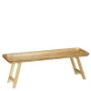 Mica Decorations Duko Dienblad - L50 x B15 x H17 cm - Hout - Bruin