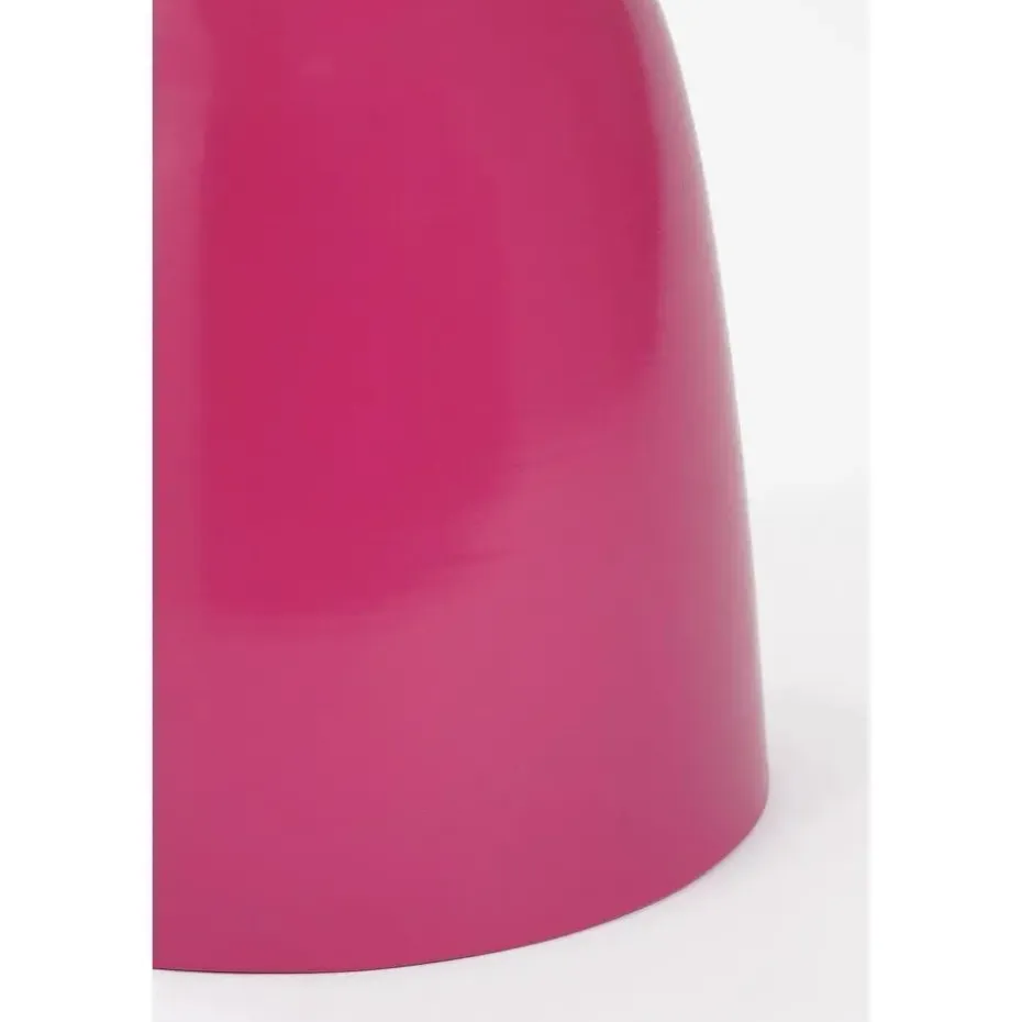 Mica Decorations Elliot Bijzettafel - H45 x Ø32 cm - IJzer - Fuchsia