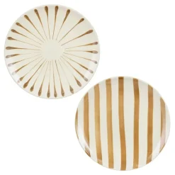 Mica Decorations Elsie Dinerbord - Assorti - H3 x Ø26 cm - Bruin