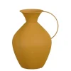 Mica Decorations Gyge Vaas - L30 x B24 x H37 cm - Metaal - Geel