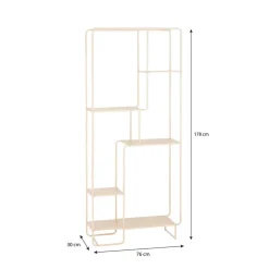 Mica Decorations Jules Open kast - Metaal - Lichtbruin