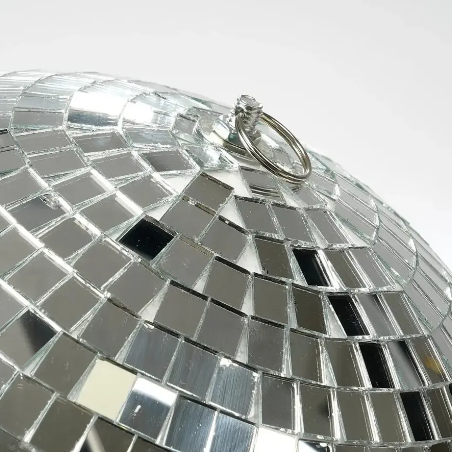 Mica Decorations Kerst Discobal - Ø25 cm - Zilver