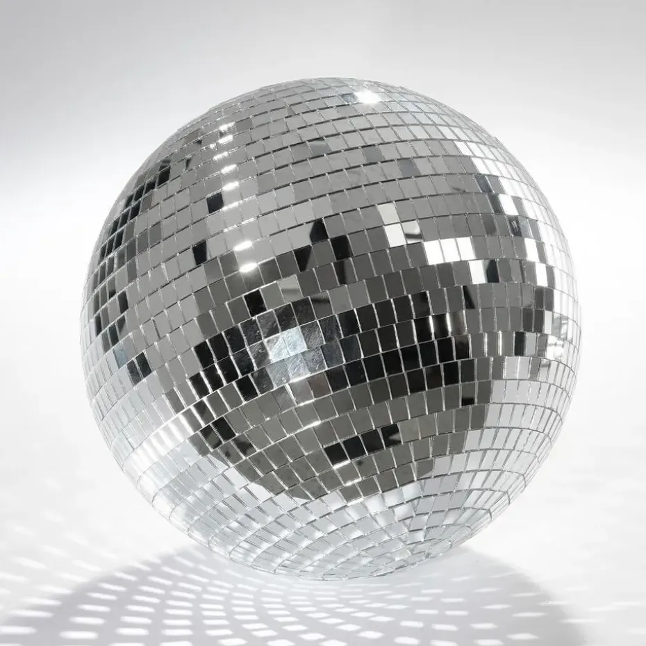 Mica Decorations Kerst Discobal - Ø25 cm - Zilver