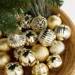 Mica Decorations Kerstballen Set - 60 Stuks - Champagne