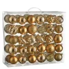 Mica Decorations Kerstballen Set - 60 Stuks - Koper